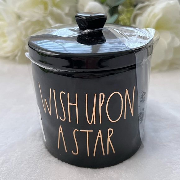 ❌SOLD❌ Rae Dunn | NWT WISH UPON A STAR Ceramic Canister in Black and Gold - Picture 13 of 13